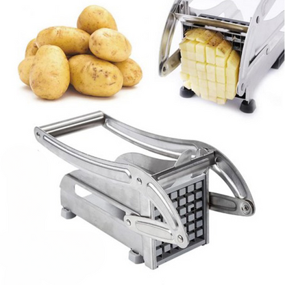 Edelstahl Kartoffelschneider – Gemüseschneider für Pommes und Gemüse, langlebig, einfach zu bedienen