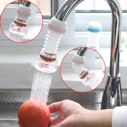 Set of 4 – 360 Grad Drehbarer Sprühkopf mit Filter – Flexibles Zubehör für Wasserhahn Küche