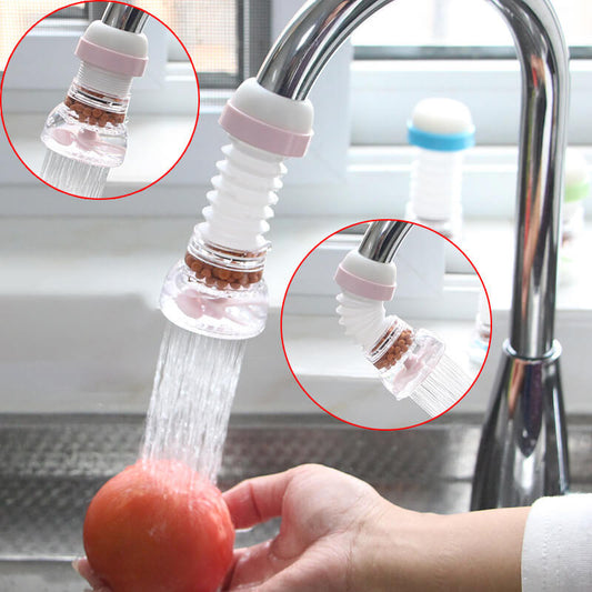 Set of 4 – 360 Grad Drehbarer Sprühkopf mit Filter – Flexibles Zubehör für Wasserhahn Küche