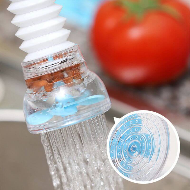 Set of 4 – 360 Grad Drehbarer Sprühkopf mit Filter – Flexibles Zubehör für Wasserhahn Küche