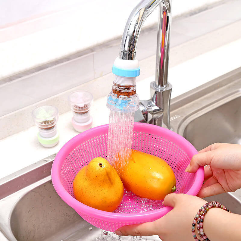 Set of 4 – 360 Grad Drehbarer Sprühkopf mit Filter – Flexibles Zubehör für Wasserhahn Küche