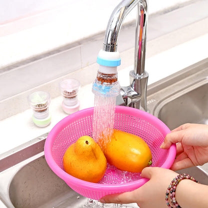 Set of 4 – 360 Grad Drehbarer Sprühkopf mit Filter – Flexibles Zubehör für Wasserhahn Küche