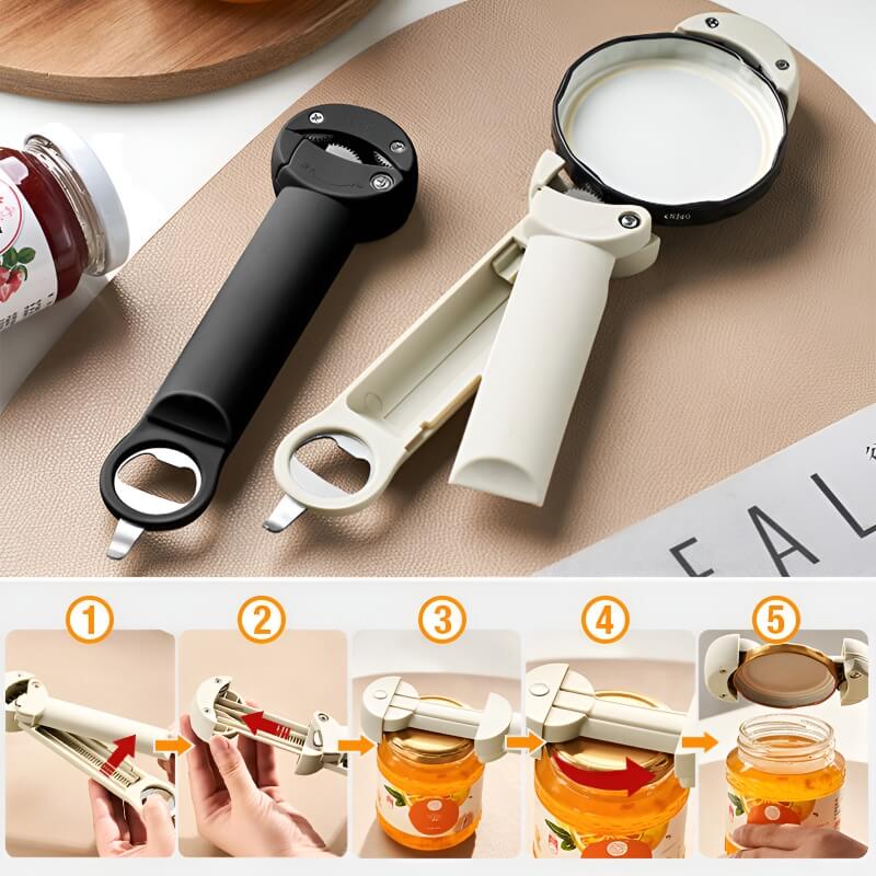 Multifunktionaler Flaschenöffner für Küche und Bar – Versenkbar, Edelstahl, Tragbar und Kompakt