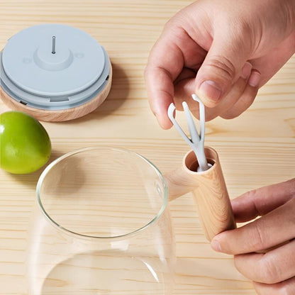 Elektrischer Mixbecher, selbstumrührend, 400ml, Borosilikatglas, für Getränke, Proteinshakes, heiße Schokolade