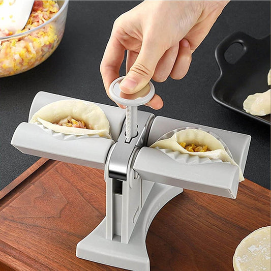 Doppelkopf-Knödelpresse – 2-in-1 Teigtaschenformer