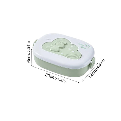 Bento Lunchbox für Kinder – 3 Fächer, Mikrowellengeeignet, Auslaufsicher