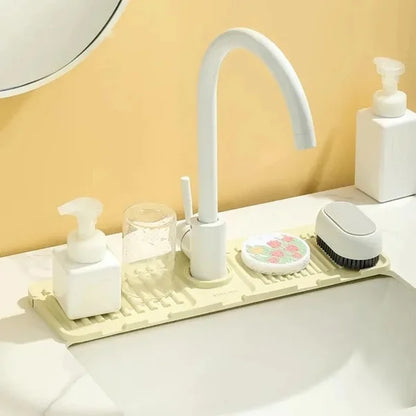 Wasserhahn-Silikonauflage – Tropfschutz für trockene Arbeitsplatten, 45 cm