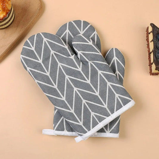 Hitzebeständige Küchenhandschuhe – Ofenhandschuh für Backen, Kochen und Mikrowelle, Isoliert und Waschbar