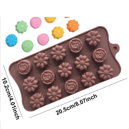 Lebensmittelechtes Silikon Herzform Kuchenform, Multifunktionale Dekorative Backform – Herz, Rechteck, Blume, Letters