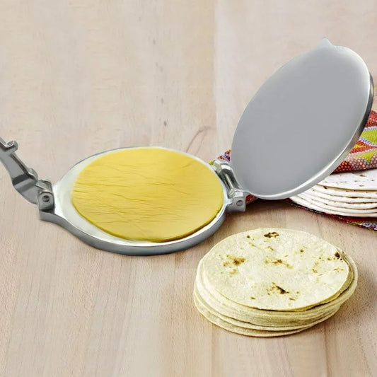 Tortilla Press Maker Aluminiumlegering, 16 cm – Handmatige Deeg Pers voor Maïstortilla's, Chapati, Roti, Naan, en Meer