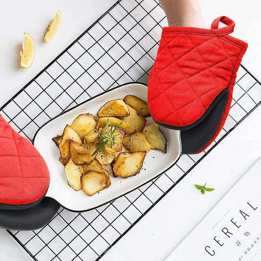 Ovenwanten Keukenovenwanten Antislip Hoge Temperatuurbestendige 500 für Grillen, Backen und Kochen