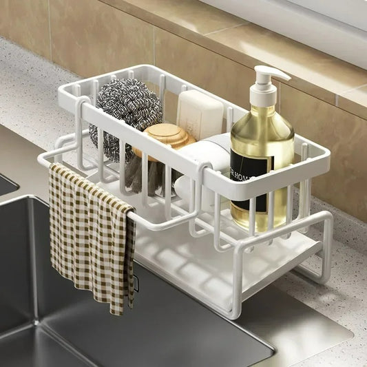 Küchen Aluminium Abtropfregal Organizer – Wandmontage, Rostfrei, 30 cm