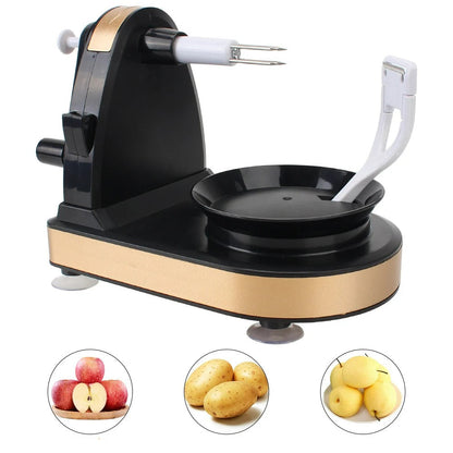 Handgedraaid Aardappelschiller & Appelschiller Snijmachine – Multifunctionele Keukensnijder voor Aardappelen, Appels, Peren, en Meer