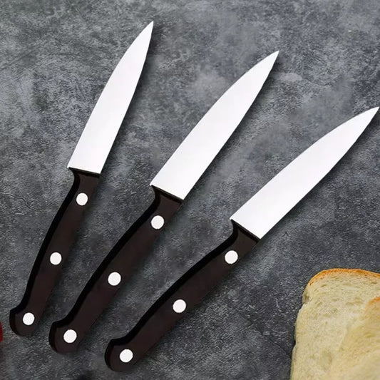 3er Set Küchenmesser Scharf – Edelstahl Obstmesser, Antihaft & Rostfrei, 18 cm