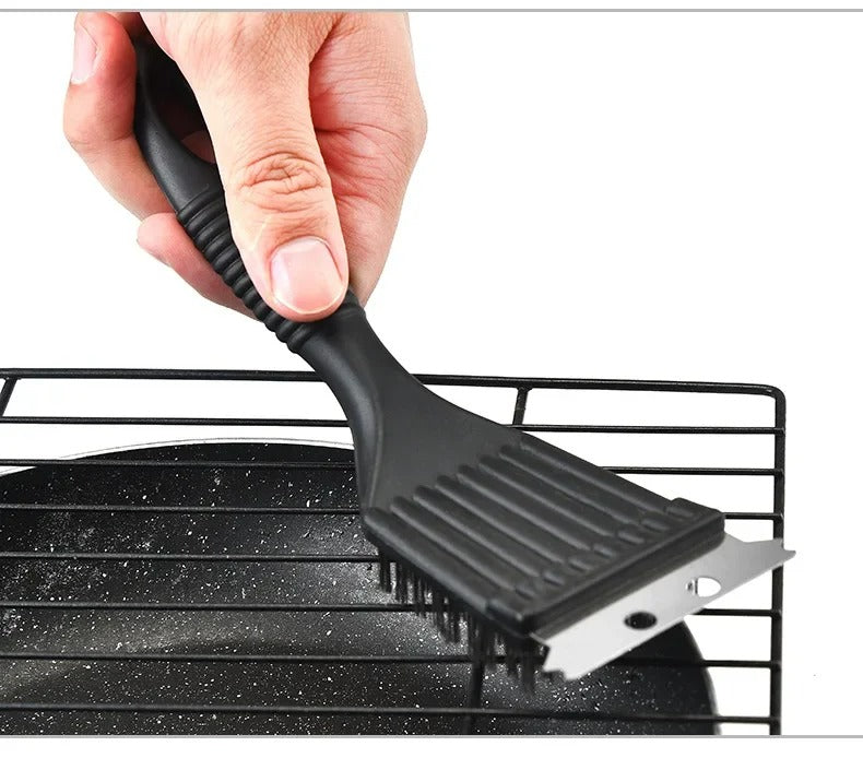 BBQ Grillbürste aus Stahl mit langlebigen Borsten – Reinigungsbürste für Grill und Küche