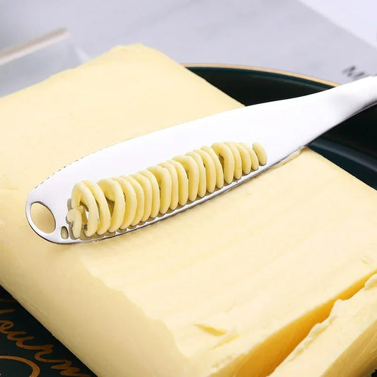 Buttermesser Edelstahl mit Löchern – Vielseitiges Küchenutensil für Butter, Käse und Brotaufstriche