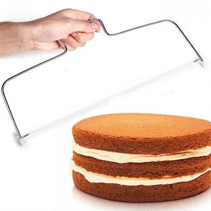 Verstellbare Höhe Kuchen-Schneidemaschine aus Edelstahl, Präzise Backform für DIY Dekoration und Fondant