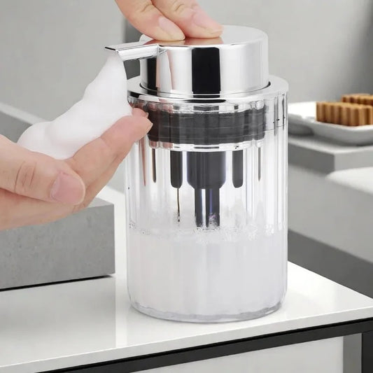 Nachfüllbarer Schäumender Seifenspender – 200 ml, PET Material, Ideal für Küche und Badezimmer
