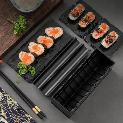 Sushi Maker Set DIY – Multifunktionales Küchenwerkzeug für Sushi, Reisbällchen &amp; Cake Rolls, Lebensmittelechtes ABS