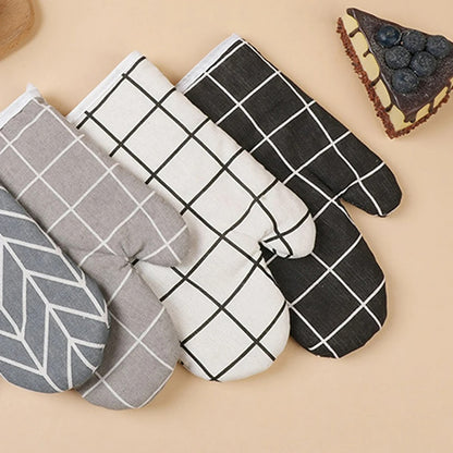 Hitzebeständige Küchenhandschuhe – Ofenhandschuh für Backen, Kochen und Mikrowelle, Isoliert und Waschbar