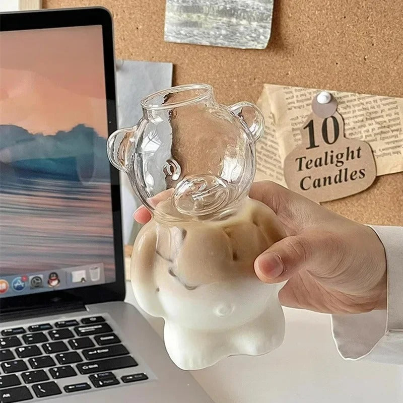Bärentasse mit Strohhalm – Niedliches Geschenk für Groß & Klein