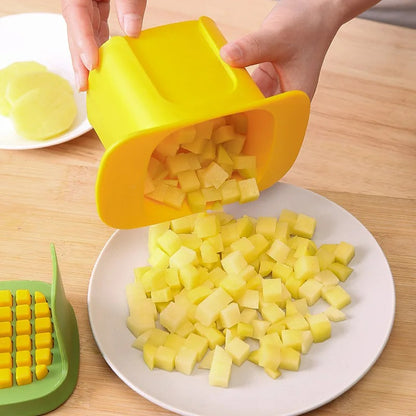 Multifunktionaler Gemüseschneider – Kartoffeln, Gurken, Zwiebeln & Pommes Frites Schneider – Küchenwerkzeuge, PP Kunststoff & Edelstahl