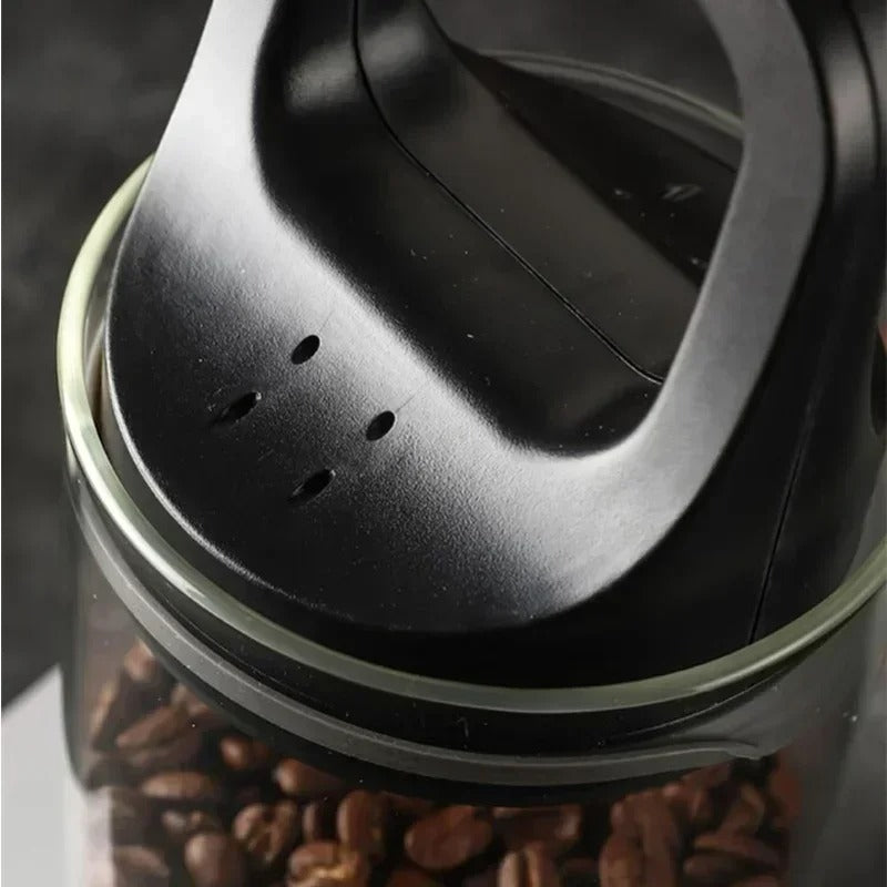 Vakuumversiegelter Kaffeebehälter mit Ventil – Feuchtigkeitsbeständige Aufbewahrung für Frische Bohnen – Klein oder Groß