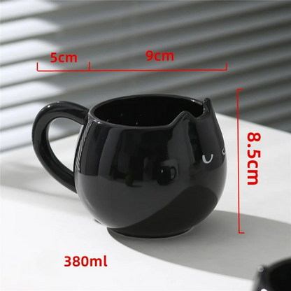 Katvormige Keramische Beker, Creatieve Mok, 380Ml Koffie En Drinkbeker