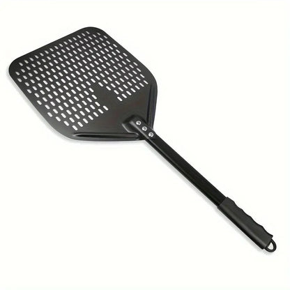 Pizzaschieber Aluminium perforiert, rechteckig 30,48 x 35,56 cm, professionelle Pizzaschaufel für Dreh- und Backeinsatz
