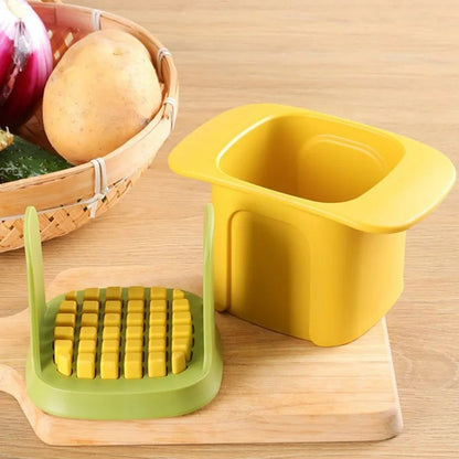 Multifunktionaler Gemüseschneider – Kartoffeln, Gurken, Zwiebeln & Pommes Frites Schneider – Küchenwerkzeuge, PP Kunststoff & Edelstahl