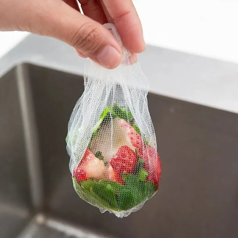 Küchenspüle Filtersieb für Abflüsse, 100 Stück, Polyester Filter, Restefänger, Weiß, 9x9 cm