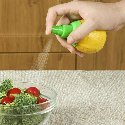 2er Set Zitronensprüher Küche – Manuelle Fruchtsaftpresse für Salate & Kochen, PP Kunststoff