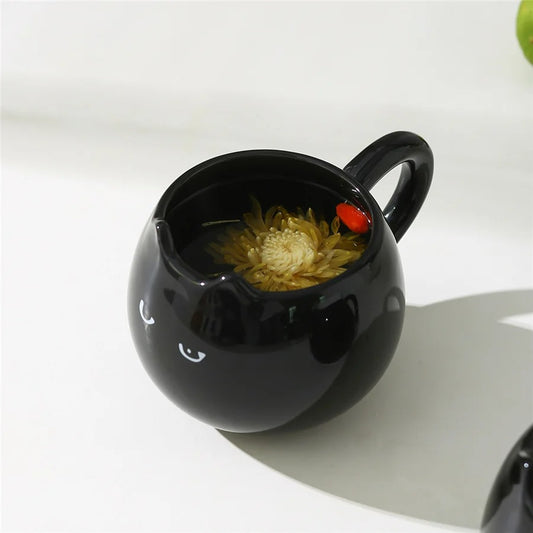 Katvormige Keramische Beker, Creatieve Mok, 380Ml Koffie En Drinkbeker