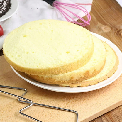 Verstellbare Höhe Kuchen-Schneidemaschine aus Edelstahl, Präzise Backform für DIY Dekoration und Fondant