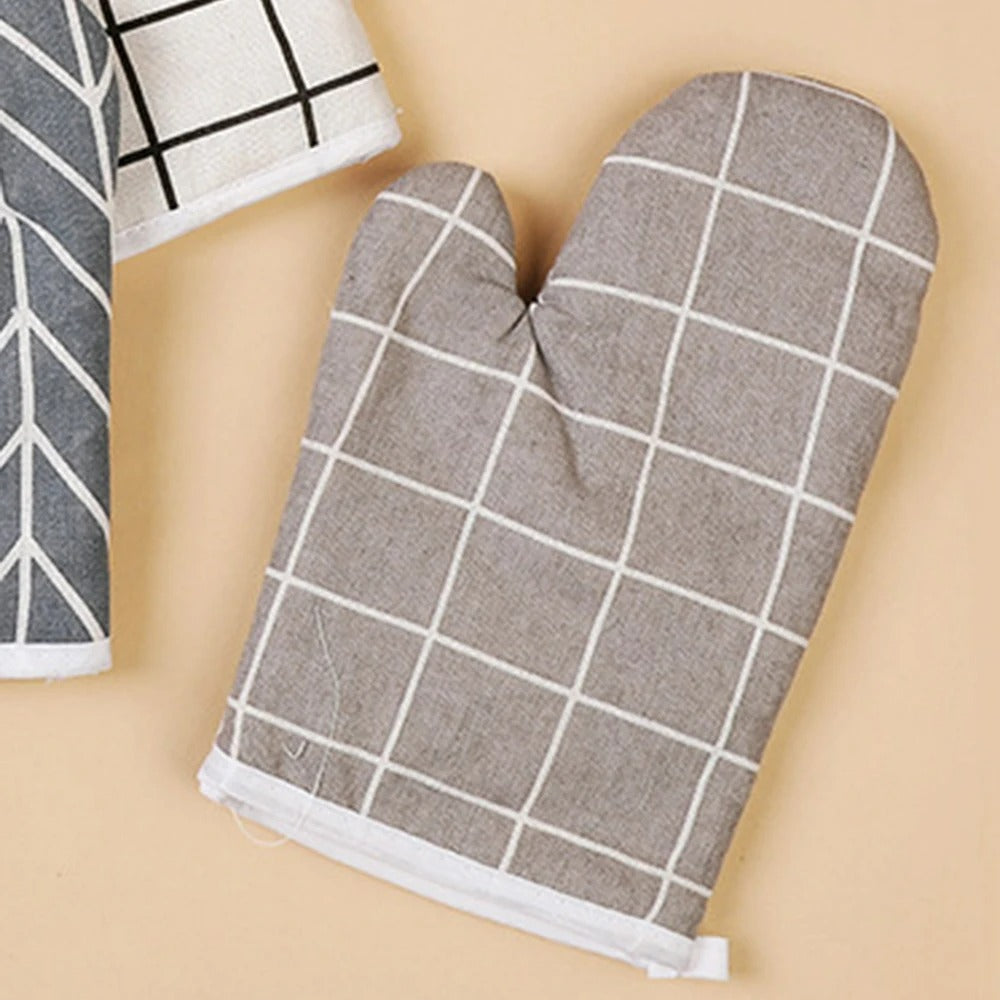 Hitzebeständige Küchenhandschuhe – Ofenhandschuh für Backen, Kochen und Mikrowelle, Isoliert und Waschbar