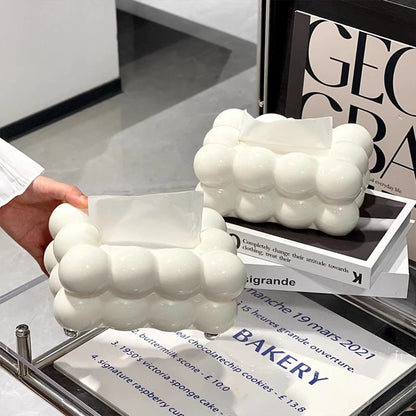 Tissue Box Organizer Cloud Design – Kreativer Handtuchspender für Wohnzimmer, Küche und Auto