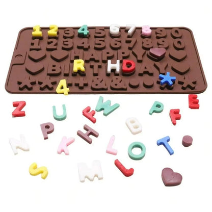 Lebensmittelechtes Silikon Herzform Kuchenform, Multifunktionale Dekorative Backform – Herz, Rechteck, Blume, Letters