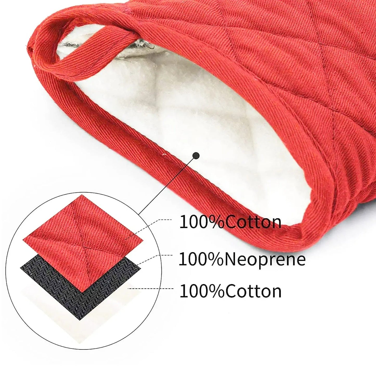 Ovenwanten Keukenovenwanten Antislip Hoge Temperatuurbestendige 500 für Grillen, Backen und Kochen