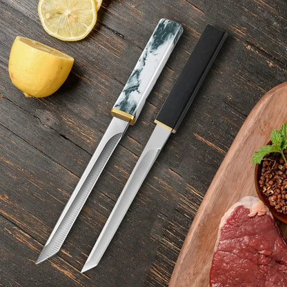 Professionelles Edelstahl-Hackmesser für Fleisch, Fisch, Obst und Gemüse – Handgeschmiedetes Ausbeinmesser für die Küche und BBQ
