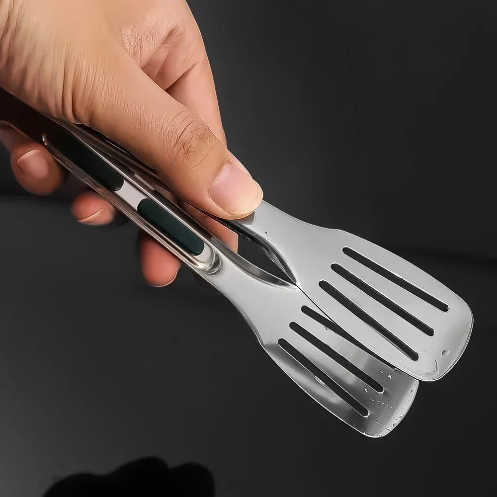 Roestvrijstalen Voedseltang BBQ Grill Klem, Antislip, Kleine, Medium, Grote Formaten - Keuken Gadgets