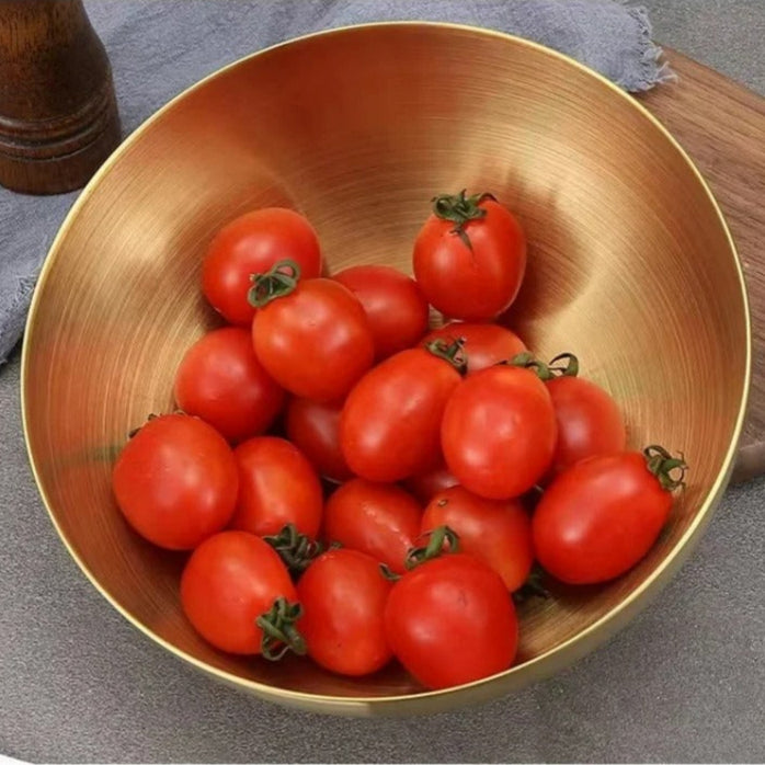 Rostfreier Edelstahlschüssel Großes Fassungsvermögen für Suppe, Reis und Ramen, 19x9x5 cm