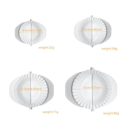 Knoedelmaker 4-Formate Ravioli Gyoza Dumpling Form, Einfach & Umweltfreundlich