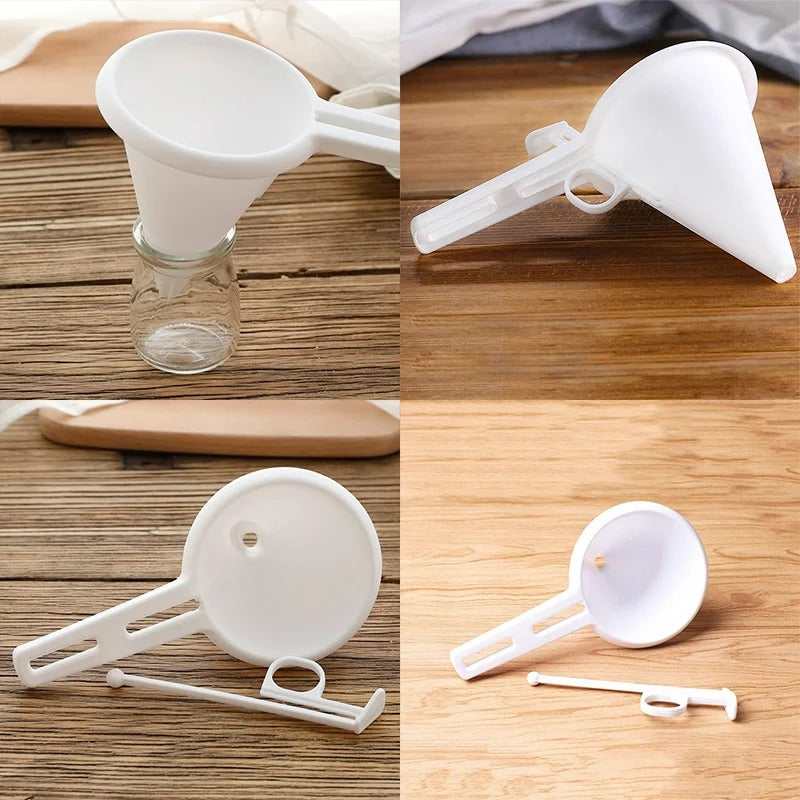 Verstellbarer Backtrichter mit Handbedienung – Flüssigkeitsspender für Teig, Schokolade, und mehr – 100% Lebensmittelechtes Plastik