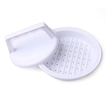 3 Stück Hamburger Presse Set - Plastik Burger Maker, Ideal für BBQ & Grillpartys, 4 Zoll Hamburger Patties, Spülmaschinenfest