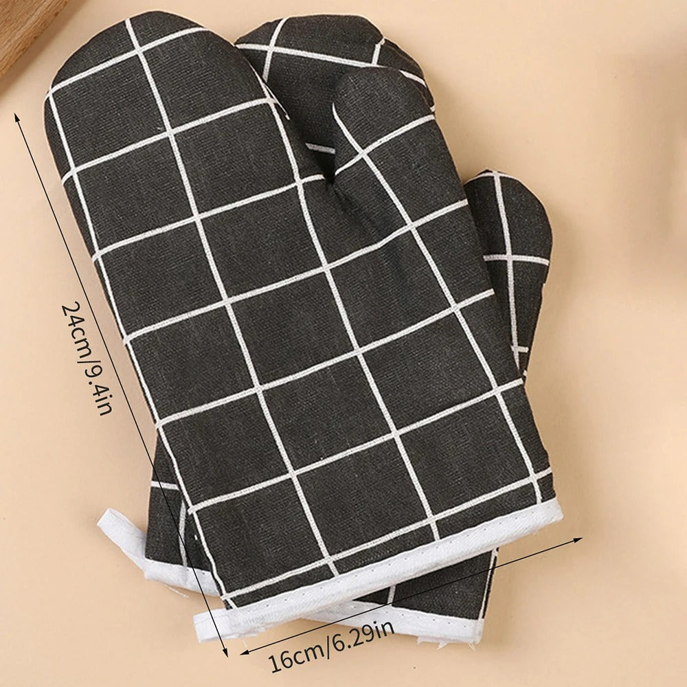 Hitzebeständige Küchenhandschuhe – Ofenhandschuh für Backen, Kochen und Mikrowelle, Isoliert und Waschbar