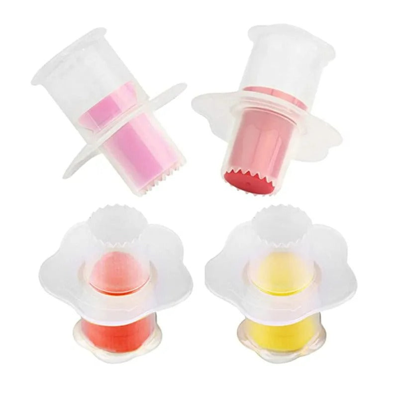 Set aus 3 Torten- und Cupcake-Kernentfernern, Dessertstempel, Küchenutensilien aus Kunststoff
