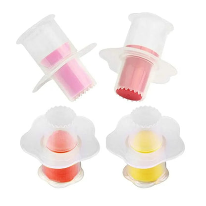 Set aus 3 Torten- und Cupcake-Kernentfernern, Dessertstempel, Küchenutensilien aus Kunststoff