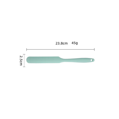 3 stuks Lebensmittelechte Silikon-Cremeschaber Lange Spatel Hitzebeständig Küchenbackwerkzeug 23,8 cm