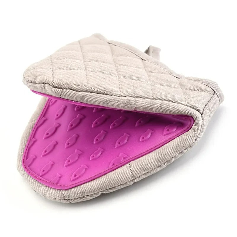 Küchen Wärme-Isolations-Silikonhandschuh – Anti-Rutsch Design, Hitzebeständig und Leicht zu Reinigen