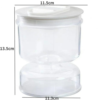 Pickle Jar mit Flip-Deckel und Sieb, 200 ml, Wet-Dry-Trennung, für Oliven & Eingelegtes